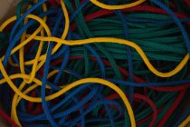Diverses cordes dans l'industrie de la fabrication de cordes — Photo de stock