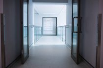 View of empty corridor in hospital — Stock Photo