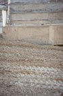 Primo piano del cumulo di fango in cantiere — Foto stock
