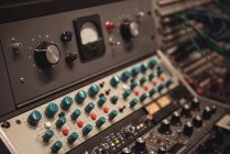Close-up of sound mixer in a studio — Stock Photo