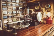 Gear cutting machine in workshop — Stock Photo