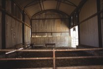 Interior view of old barn building — Stock Photo