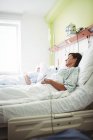 Patients sleeping on a beds in hospital ward — Stock Photo
