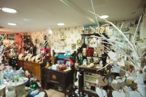 Various vintage decoration equipment at antique shop — Stock Photo
