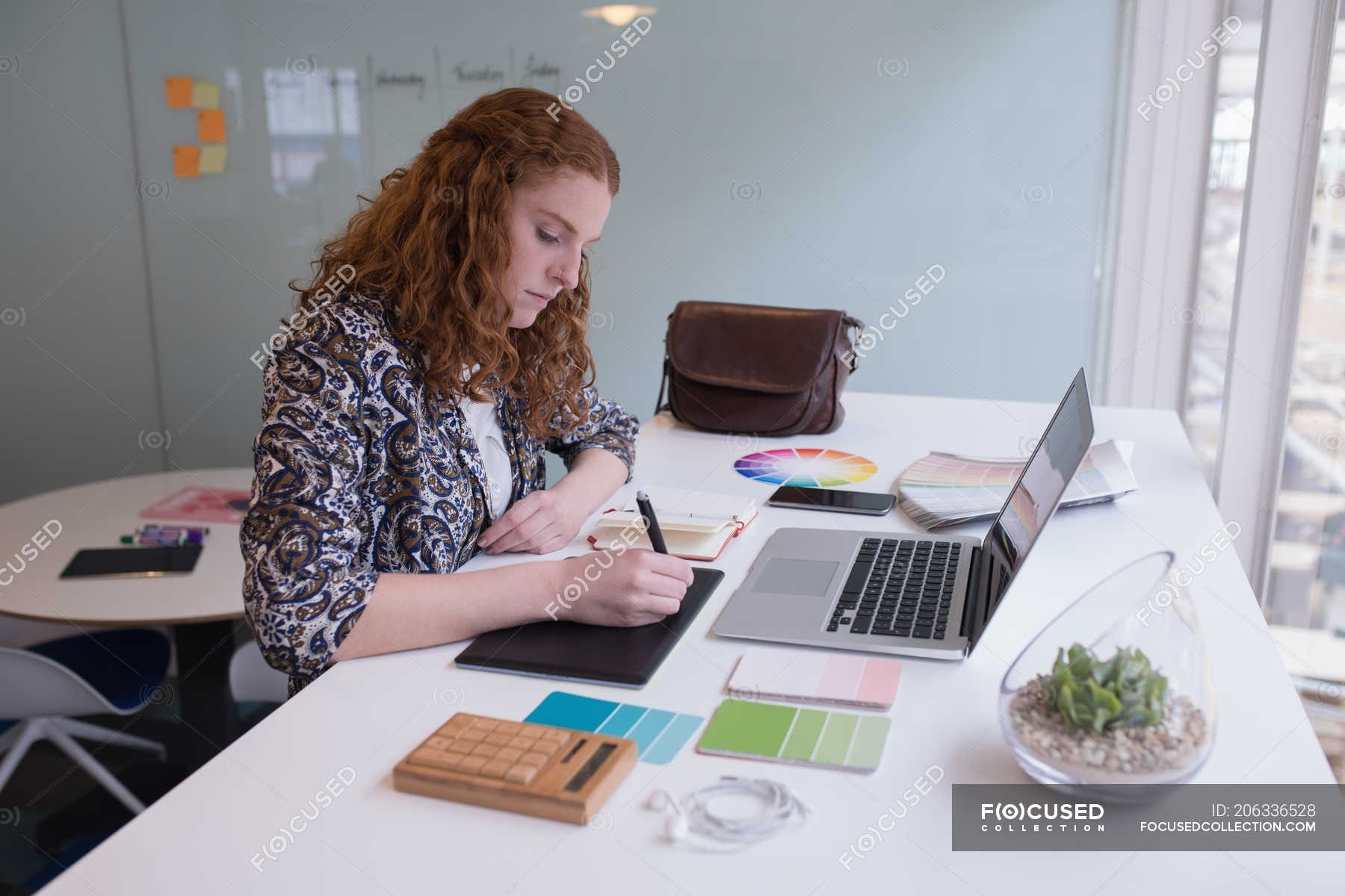 female graphic designer