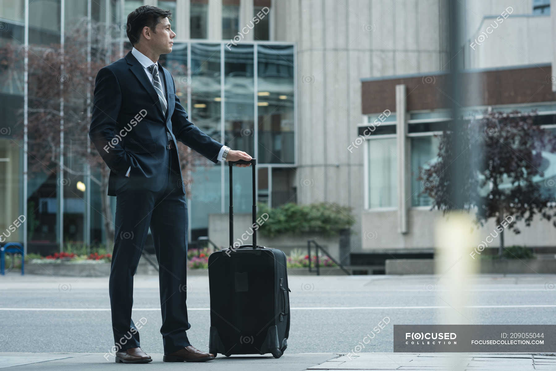 businessman with suitcase