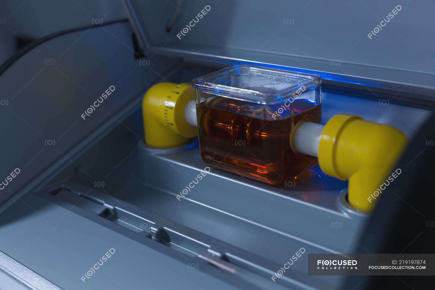 Closeup of lab machine in laboratory — place, science Stock Photo
