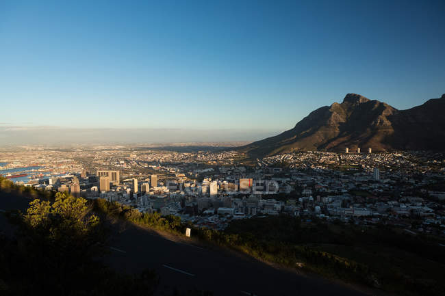 View of city on a sunny day — Stock Photo