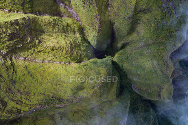 Vista aérea do belo Parque Estadual Na Pali Coast — Fotografia de Stock