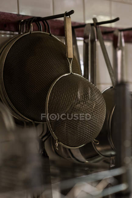 Close-up de filtros na cozinha — Fotografia de Stock
