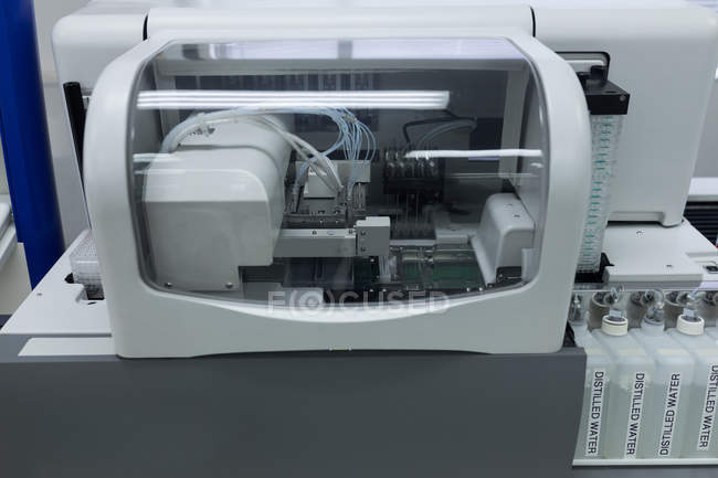 Close-up of machine in blood bank — Stock Photo