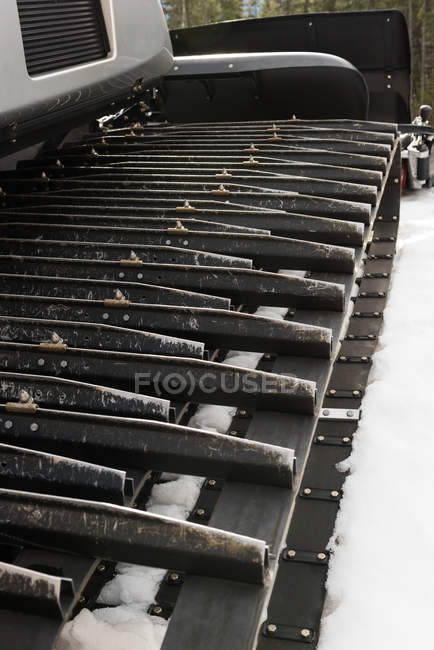 Snowplow truck cleaning snow during winter — Stock Photo