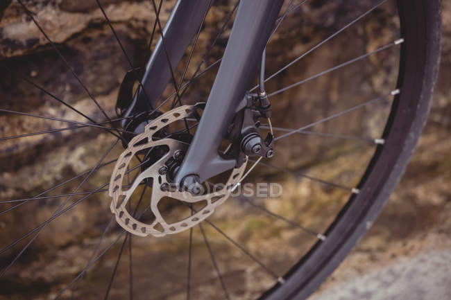 Close-up de caixa de engrenagem de bicicleta, quadro completo — Fotografia de Stock