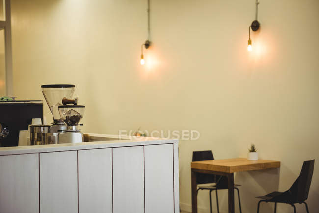 View of an empty coffee shop — Stock Photo