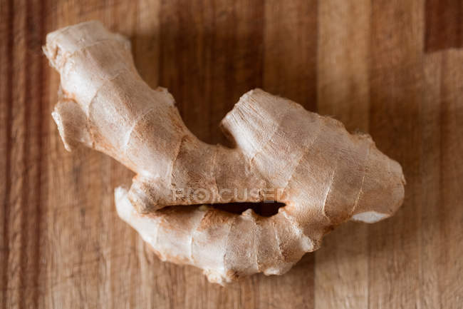 Close-up of ginger on wooden table — Stock Photo
