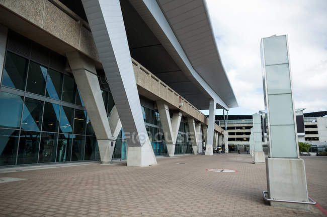 Exterior of modern airport building — Stock Photo