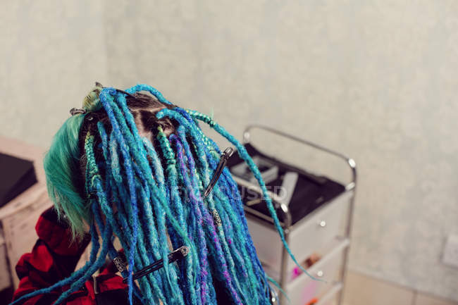 Close-up of woman with dreadlocks — Stock Photo