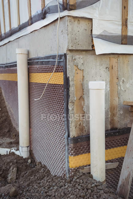 Close-up of building under renovation — Stock Photo