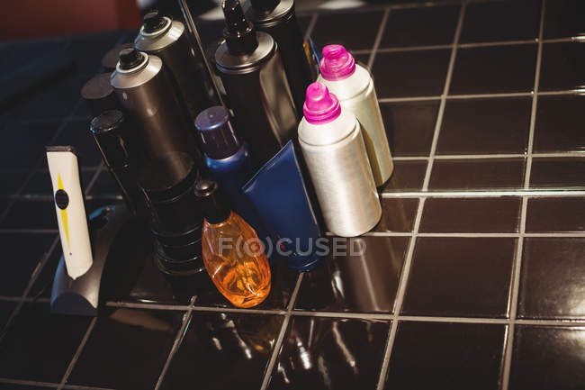 Close-up of various salon supplies — Stock Photo