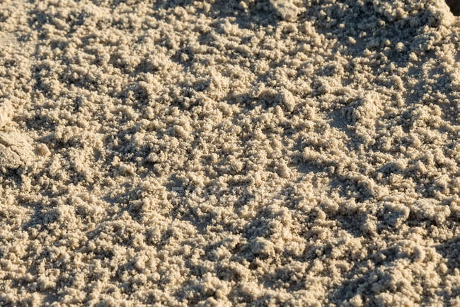 Gros plan grains de sable sur la plage — Photo de stock