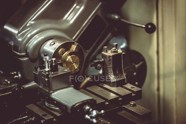 Close-up of machine in workshop — Stock Photo