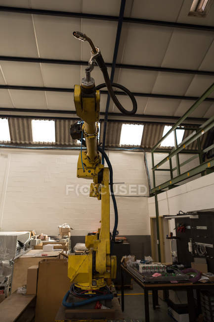 Modern robotic machine in warehouse — Stock Photo