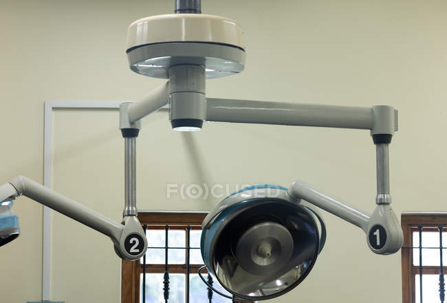 Surgical light in operation theatre at hospital — Stock Photo