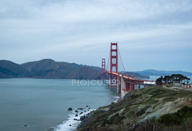 Vista del puente Golden Gate - foto de stock