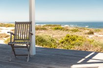 Sea viewed from a porch — Stock Photo
