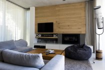 Interior of modern cozy living room — Stock Photo