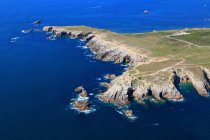 Aerial view of Quiberon peninsula, Western France, France — Stock Photo