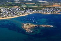 Francia, Bretagna, Morbihan. Vista aerea. Fort-Bloque. Ploemeur. — Foto stock