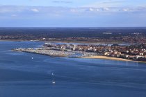Aerial view of landscape, France, Gironde, Arcachon Bay, Arcachon. — Stock Photo