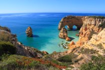Portugal Algarve, Marinha. Scogliere. — Foto stock