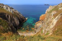 França, Bretanha, Península de Crozon. Capa de caneta Hir. — Fotografia de Stock