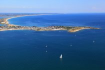 France, Brittany, Morbihan. Aerial view. Gavres peninsula — Stock Photo