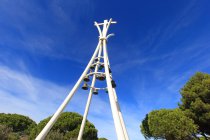 Francia, Aude, Port Leucate.Iglesia de San Jacques. - foto de stock