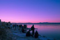 США, Каліфорнія, озеро Моно на заході сонця, Південна Туфа. — стокове фото