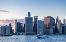 Usa, New York, Manhattan, Skyline-Panorama von Jersey City — Stockfoto