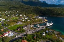 Vista dall'alto della Norvegia, Nordland, Bodo in Europa — Foto stock