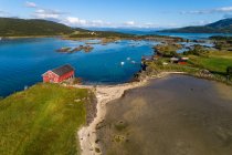 Blick von oben auf Norwegen, Nordland, Bodo in Europa — Stockfoto