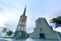 Europa, Norvegia, Nordland, Bodo. Torvgata. Chiesa di Bodo — Foto stock