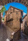 Spain, autonomous community of Aragon, Province of Teruel, Albarracin vilage (Most Beautiful Village in Spain), artists residence 
