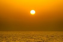 Europe, Mediterranean sea, sunset on water — Stock Photo