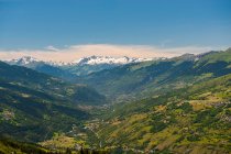 France, Savoie, panoramic view from the arcs resort in summer — Stock Photo