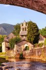 Audressein Dorf im Departement Ariege, in den Pyrenäen, Okzitanien, Frankreich — Stockfoto