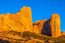 Spagna, Aragona, montagna di Mallos de Riglos — Foto stock