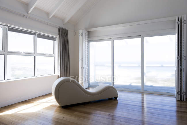 Chaise longue in room, selective focus — Stock Photo