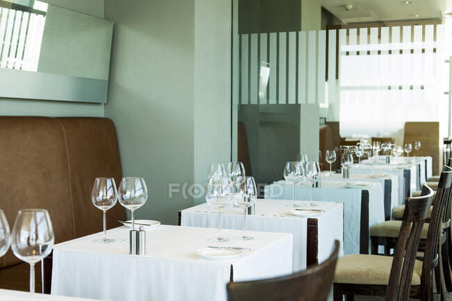 Interiores de um restaurante, de perto — Fotografia de Stock