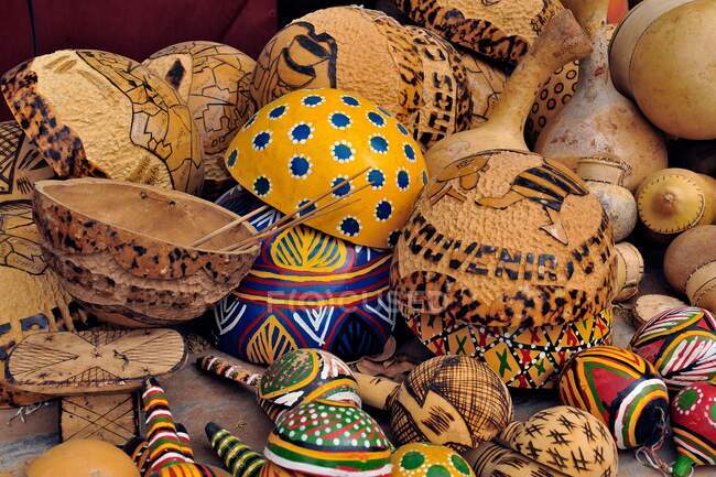 Africa, Mali, Segou, along the Niger River, handicrafts for tourists — Stock Photo